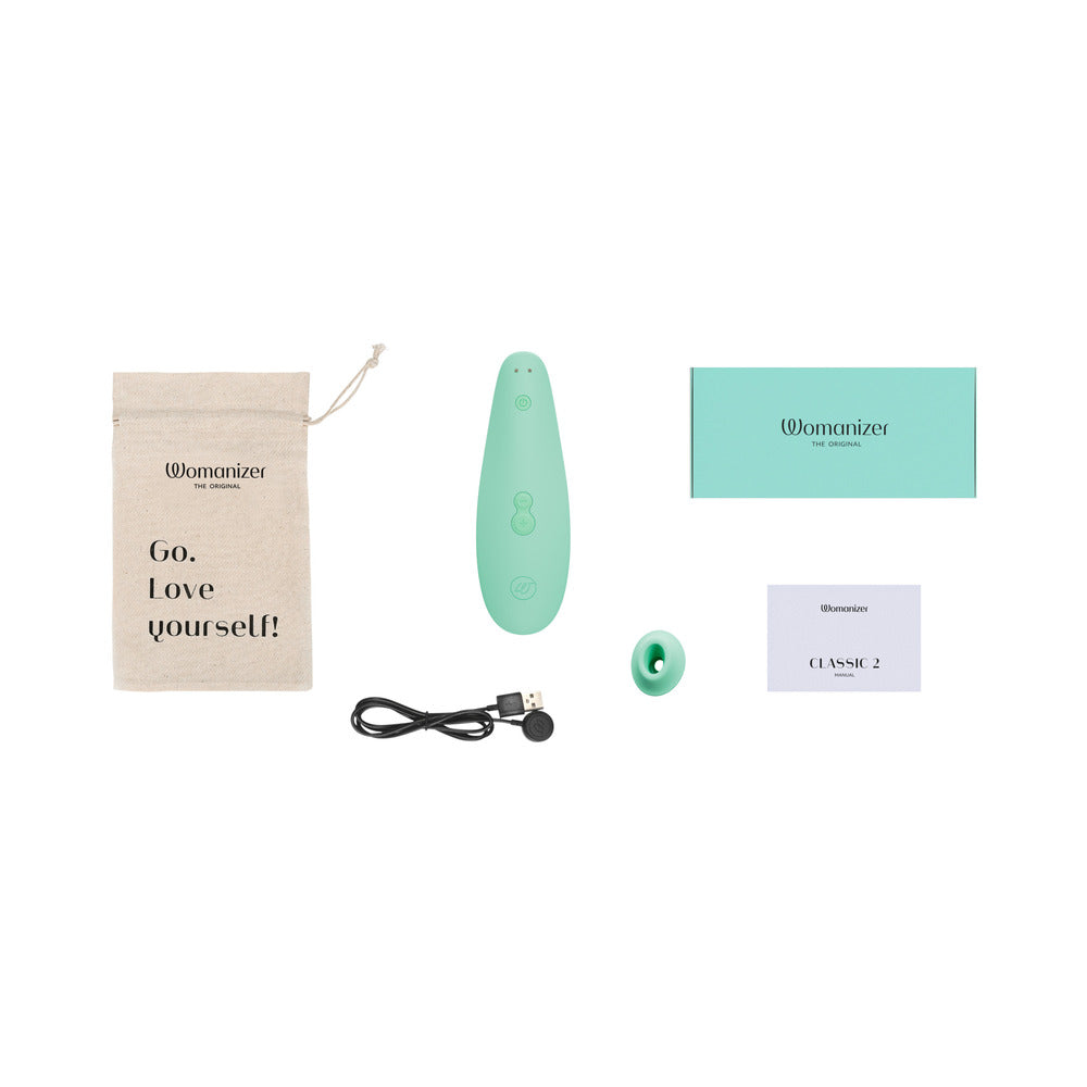 Womanizer x Marilyn Monroe Classic 2 Special Edition Pleasure Air Clitoral Stimulator Mint
