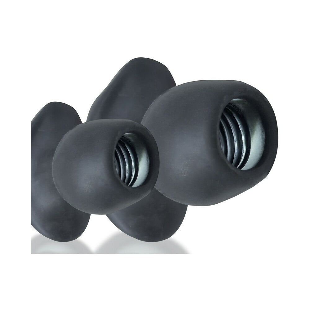 Oxballs Morphhole-2 Gaper Plug Large Black Ice