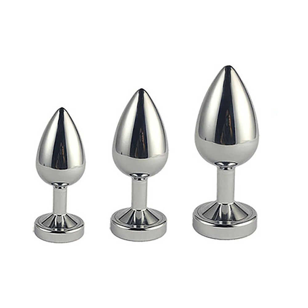 Ple''sur 3-Setting LED Light-Up Metal Anal Plug Small