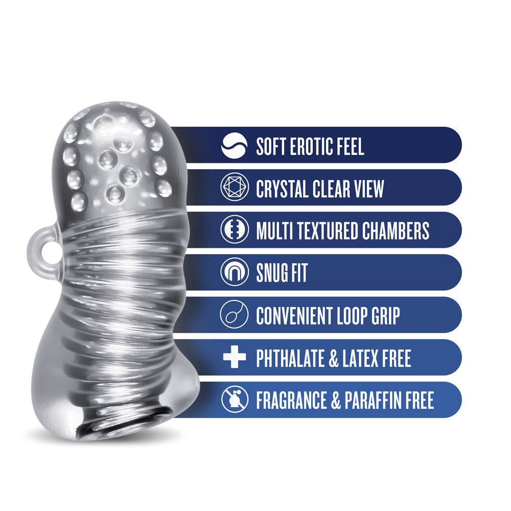 RIZE! Squeezy Ergonomic Stroker Clear