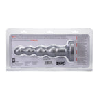 Tantus Ripple Large 8 in. Anal Beads Dildo Medium-Firm Silver