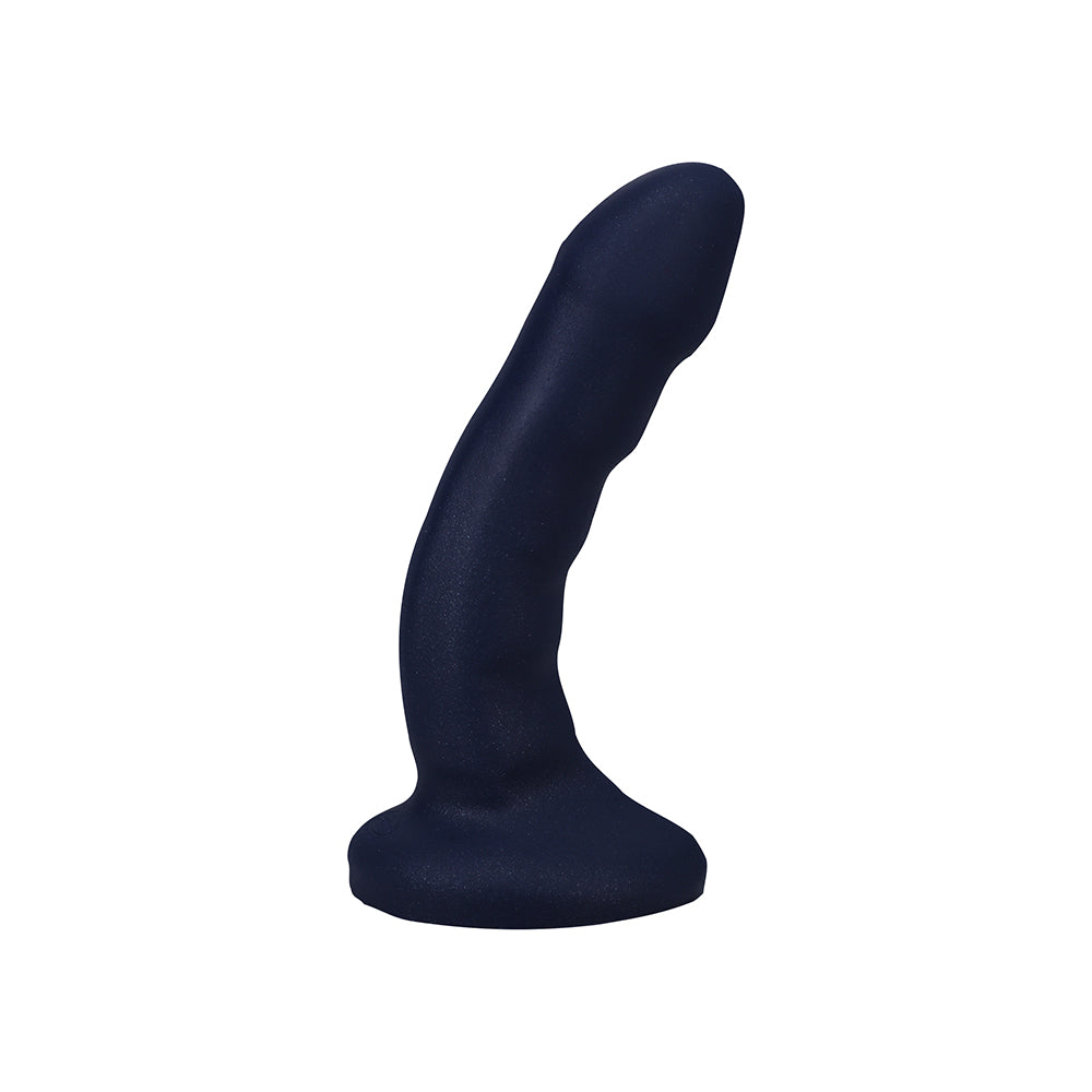 Tantus Curve 6.5 in. Dildo Medium-Firm Sapphire