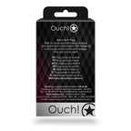 Ouch! Heart Gem Butt Plug Small Silver/Rubellite Pink