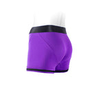 SpareParts Tomboii Nylon Boxer Briefs Harness Purple/Black Size S