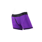 SpareParts Tomboii Nylon Boxer Briefs Harness Purple/Black Size L