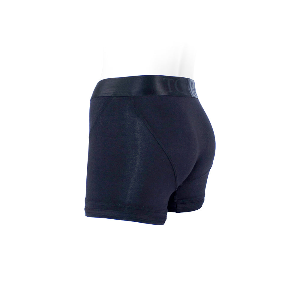 SpareParts Tomboii Rayon Boxer Briefs Harness Black Size 2XL