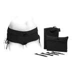 SpareParts Sasha Cinch Booty Short Harness Black Size L