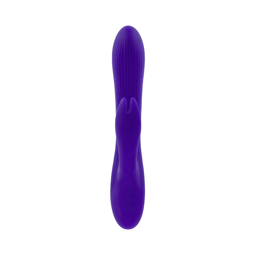 Selopa Poseable Bunny Rechargeable Dual Stimulator Silicone Purple