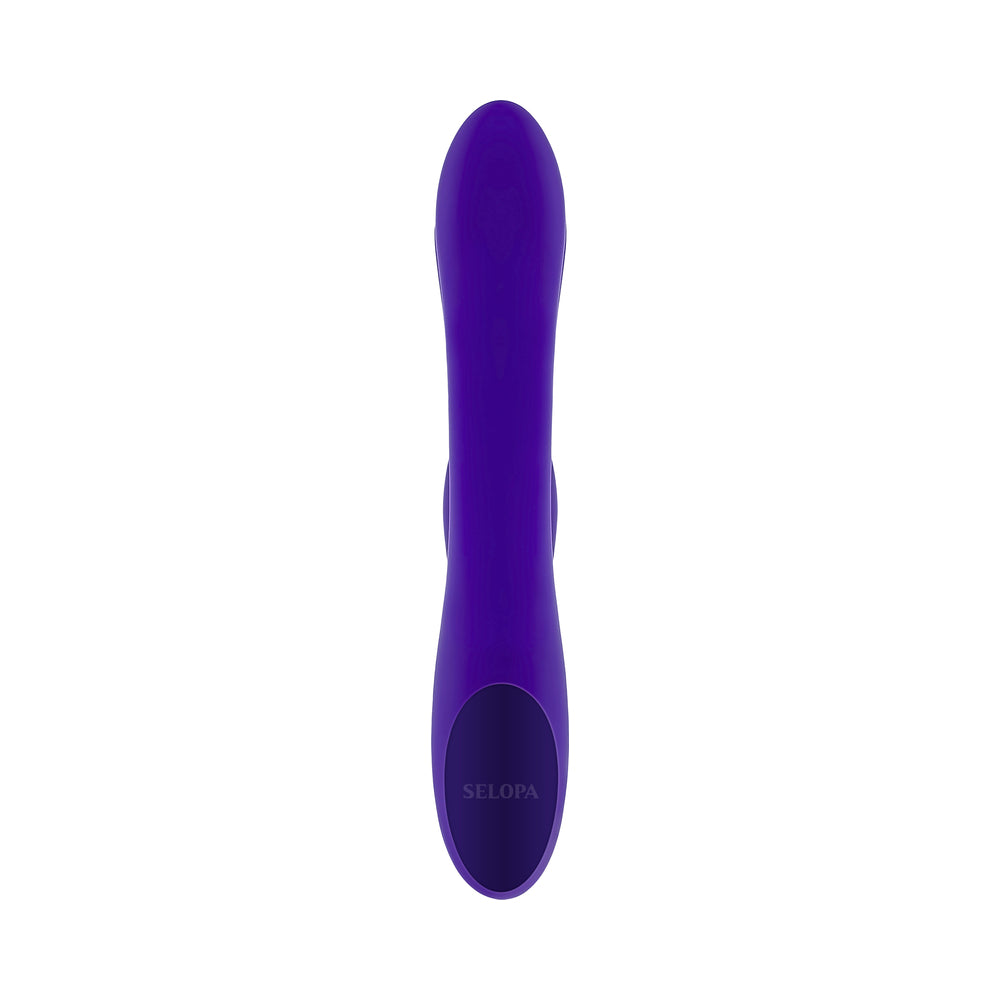 Selopa Poseable Bunny Rechargeable Dual Stimulator Silicone Purple