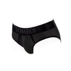 SpareParts Tomboi Cover Brief Style Underwear Harness Nylon Black/Black XXS