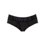 SpareParts Tomboi Cover Brief Style Underwear Harness Nylon Black/Black XS