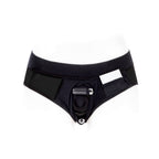 SpareParts Tomboi Cover Brief Style Underwear Harness Nylon Black/Black S