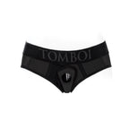 SpareParts Tomboi Cover Brief Style Underwear Harness Nylon Black/Black 5XL