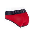 SpareParts Tomboi Cover Brief Style Underwear Harness Nylon Red/Black 2XL
