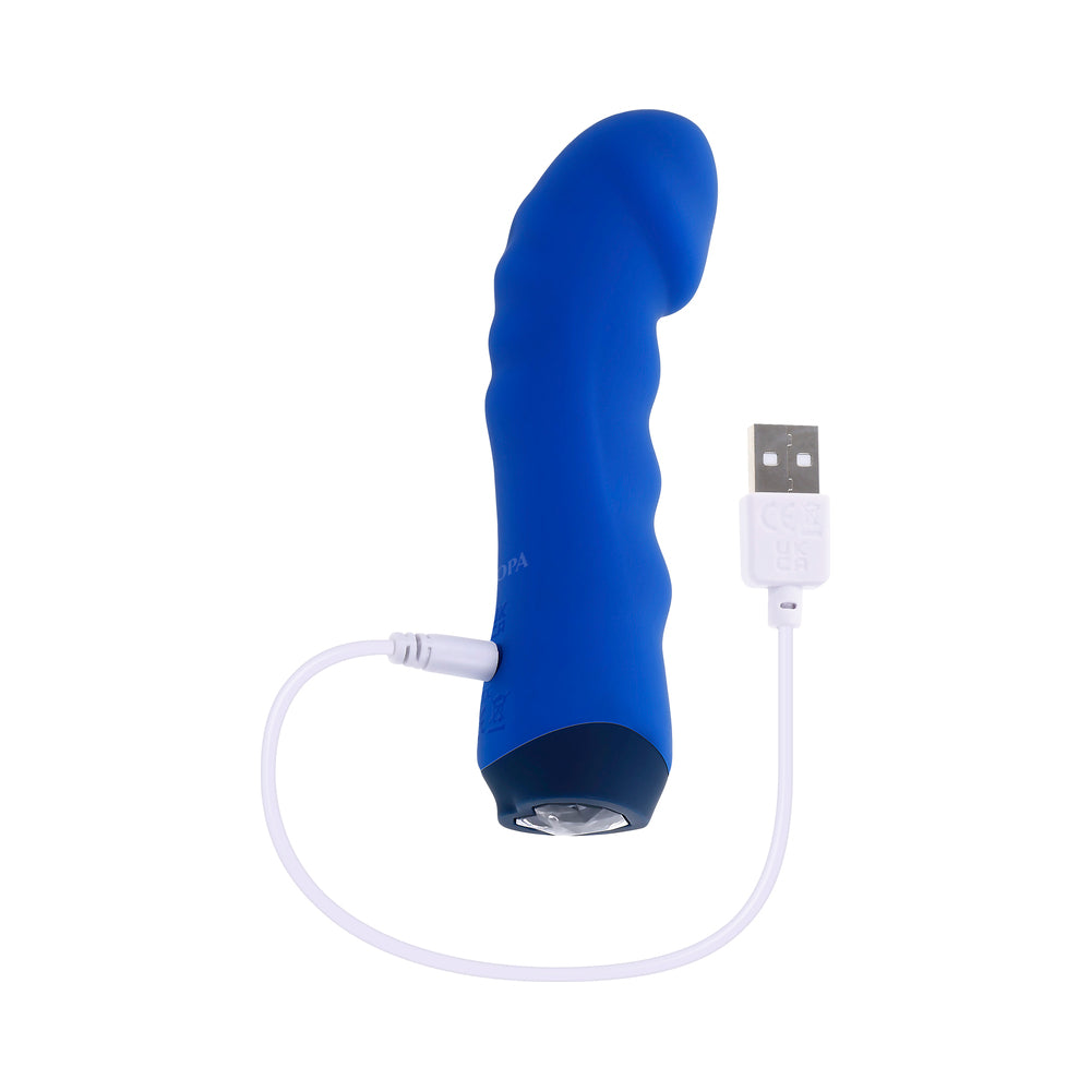 Selopa Blue Banger Rechargeable Vibrator Silicone Blue