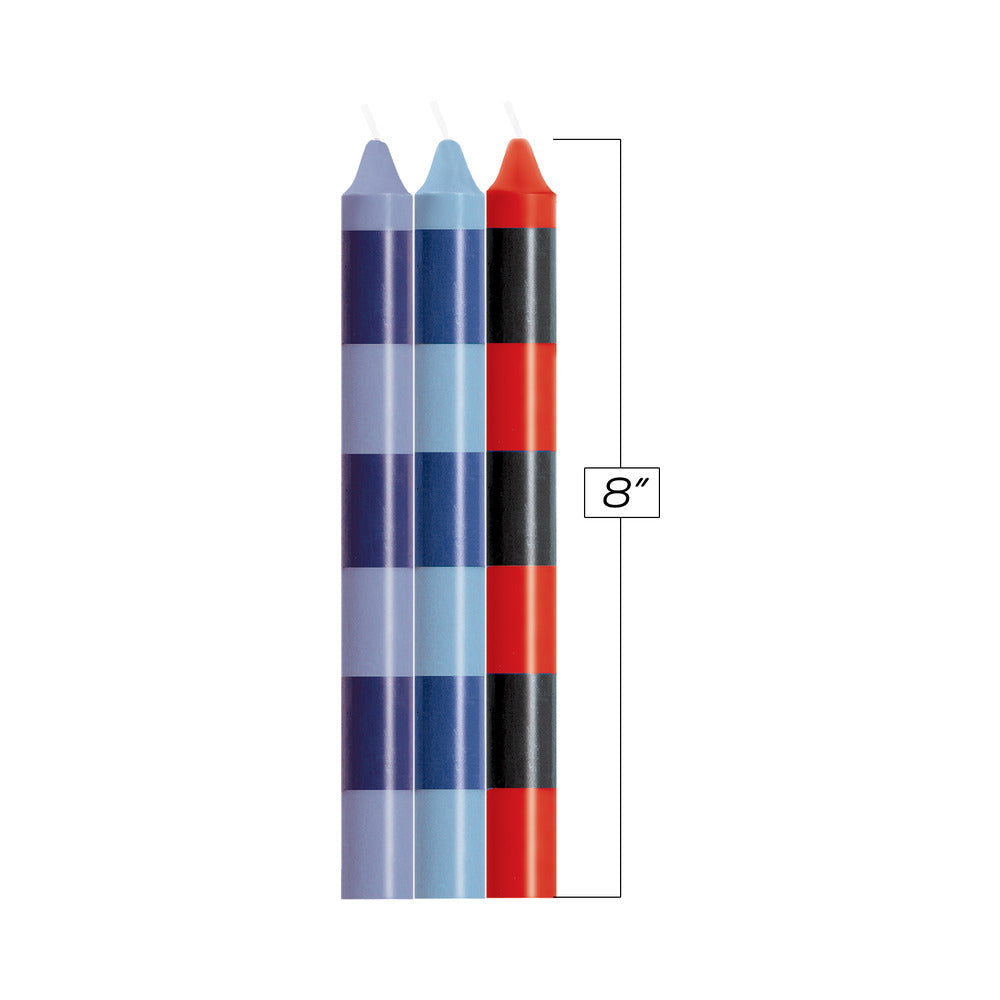 The 9''s Make Me Melt Sensual Warm Drip Candles 3pk Stripes Passionettes