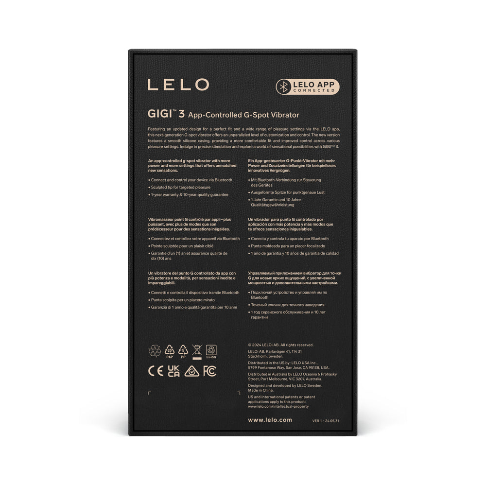 LELO GIGI 3 App-Controlled G-Spot Vibrator Powder Blue