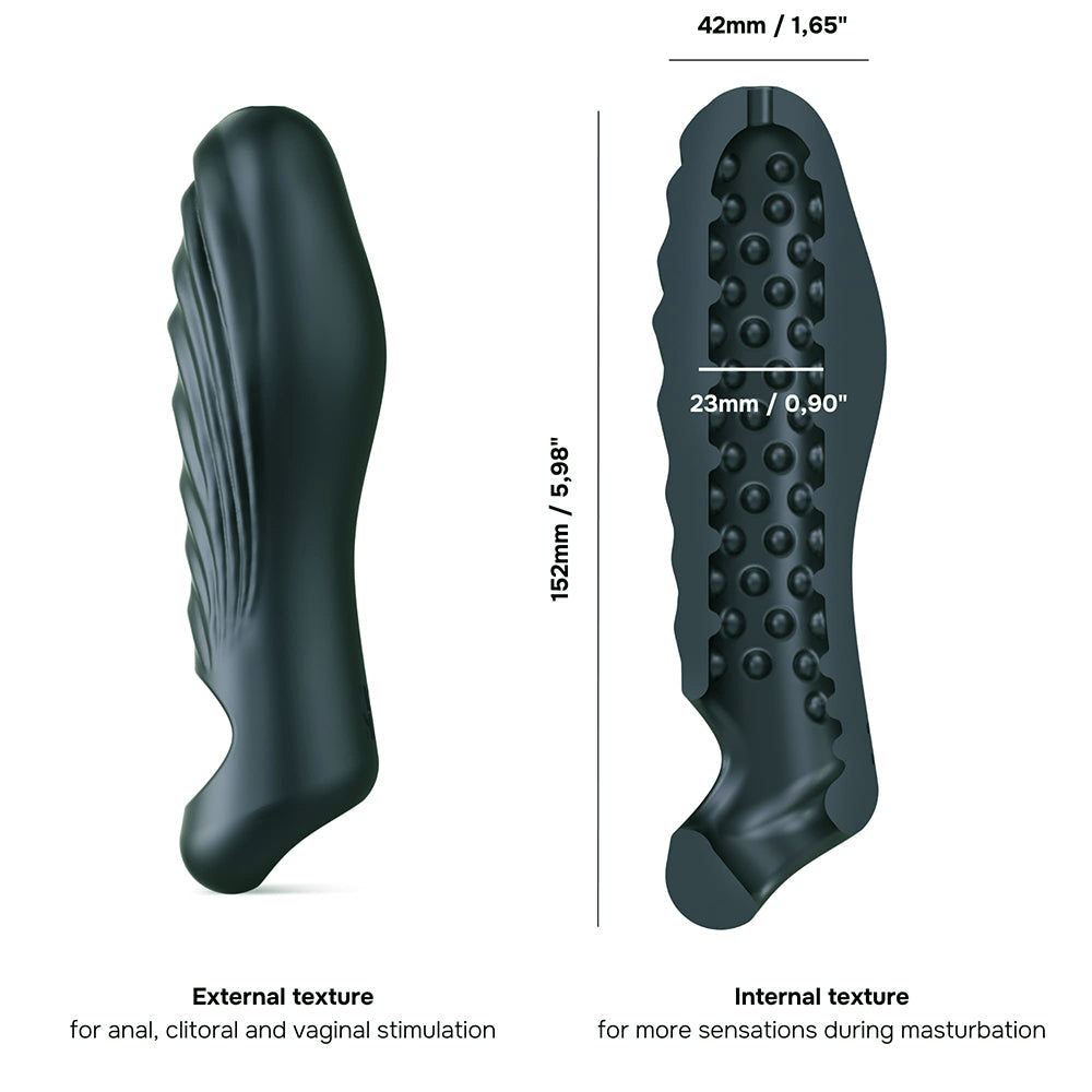 MAN WAN Ryzer Penis Extender and Soft Masturbating Sleeve Pine Grey