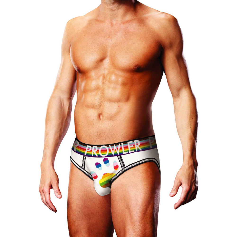 Prowler Oversized Paw Open Brief White L