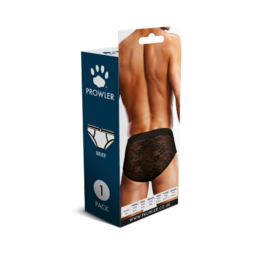 Prowler Lace Brief Black S