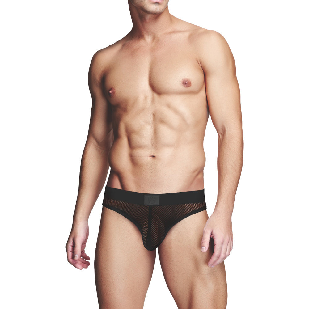 Prowler RED Fishnet Assless Brief Black XL