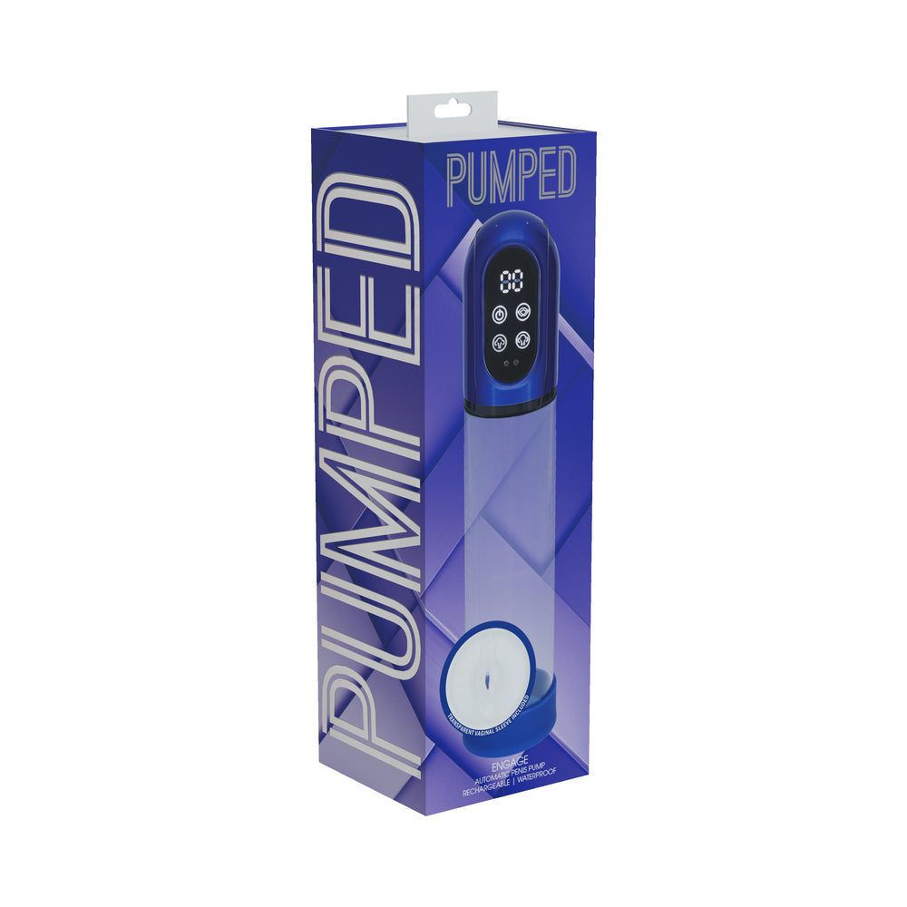 PUMPED Engage Automatic Waterproof Metallic Blue
