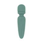 Evolved Rumble Wand Rechargeable Vibrating Mini Wand Silicone Green
