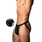 Male Power Oh Snap! Snap Off Jock Black L/XL