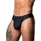 Male Power Oh Snap! Snap off Thong Black L/XL