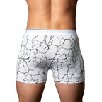 Male Power Soo Cumfy Boxer Brief Black/White L
