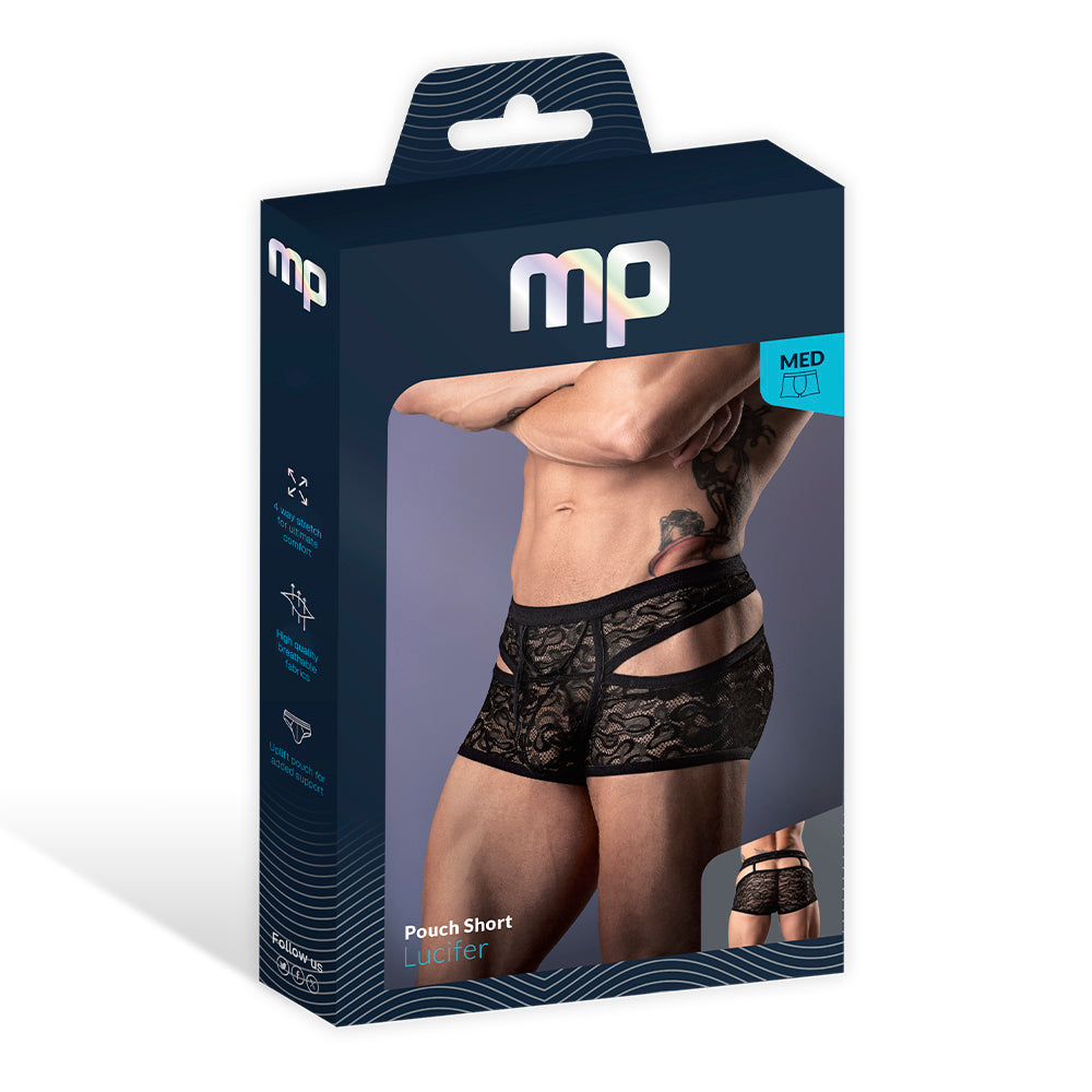 Male Power Lucifer Cutout Short Black M