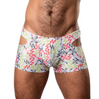 Male Power Cut It Out! Cutout Mini Short Red/Black S
