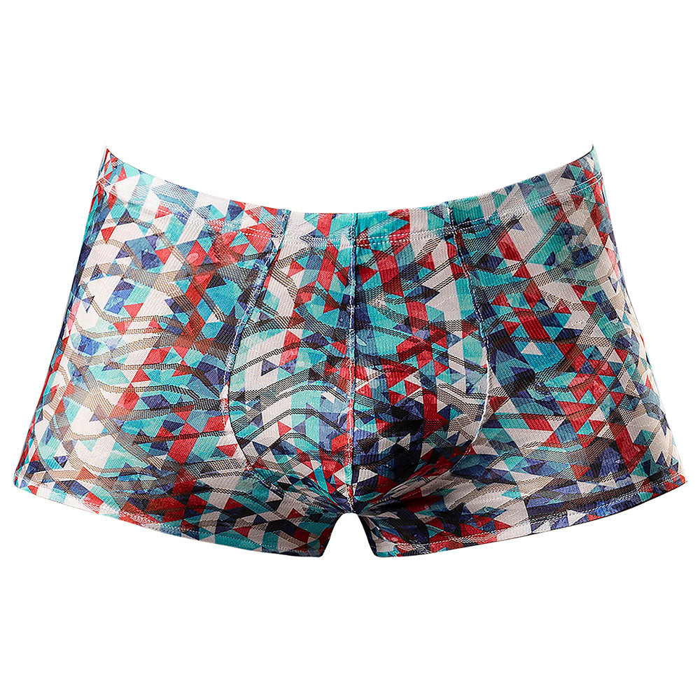 Male Power Your Lace Or Mine Pouch Short Geometric M