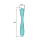 Spectrum Essentials Rechargeable Silicone G-Spot Vibrator Blue