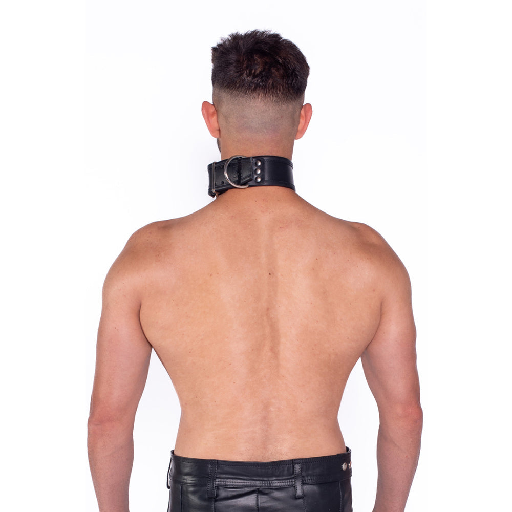 Prowler RED Leather Collar L/XL