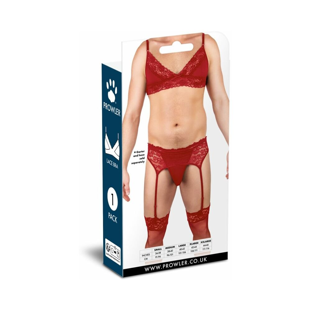 Prowler Lace Bra Red 2XL