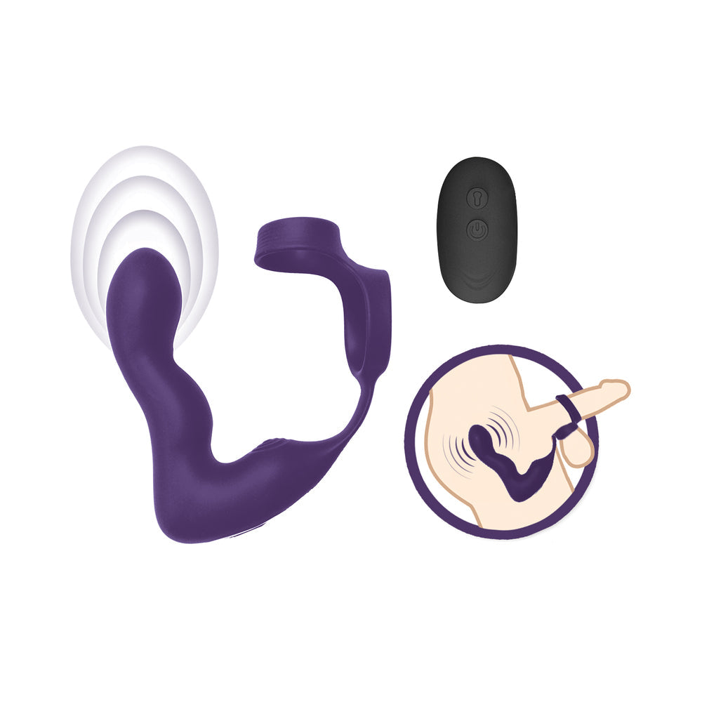 The Royale Inflatable P-Spot Vibe Purple