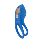 Gold Glam Cockring Blue