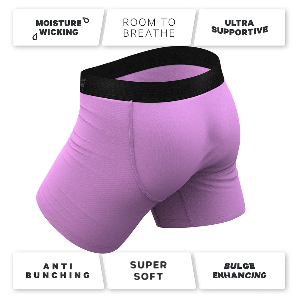 Shinesty The Double Entendre Eggplant Ball Hammock Pouch Underwear with Fly 2XL