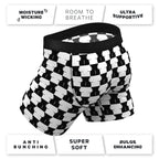 Shinesty The Chest Mate Checkered Ball Hammock Pouch Underwear with Fly L