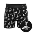 Shinesty The Bare Back Bones Glow-in-the-Dark Skeletons Ball Hammock Pouch Underwear with Fly S