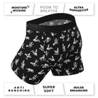 Shinesty The Bare Back Bones Glow-in-the-Dark Skeletons Ball Hammock Pouch Underwear with Fly M