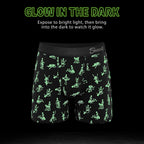Shinesty The Bare Back Bones Glow-in-the-Dark Skeletons Ball Hammock Pouch Underwear with Fly L