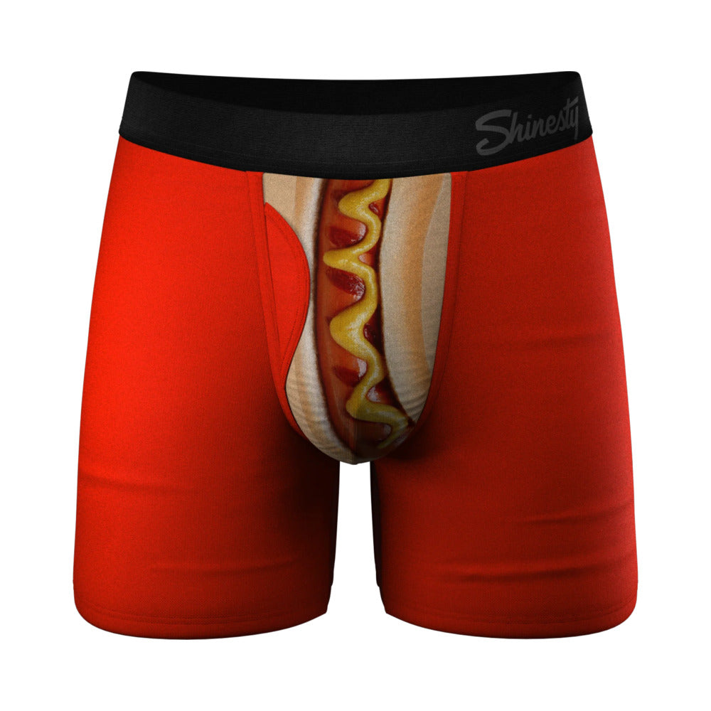 Shinesty The Coney Islands Hot Dog Ball Hammock Pouch Underwear with Fly S