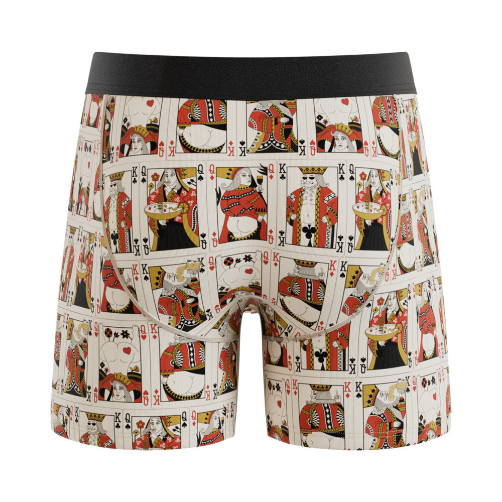 Shinesty The Bottomless Blackjack Vintage Playing Cards Ball Hammock Pouch Underwear with Fly L