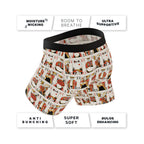 Shinesty The Bottomless Blackjack Vintage Playing Cards Ball Hammock Pouch Underwear with Fly L