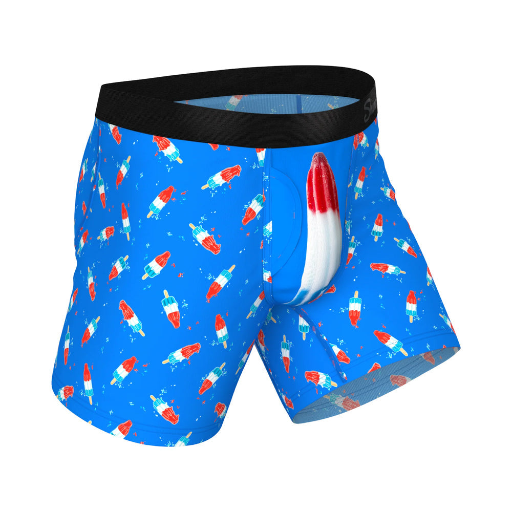 Shinesty The Popsicle Stick Apex USA Ball Hammock Pouch Underwear with Fly XL