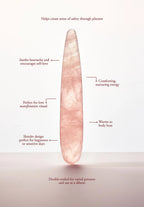 Chakrubs Heart Slim Rose Quartz Wand