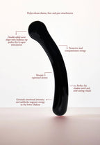 Chakrubs Xaga Curve Obsidian Wand