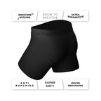 Shinesty The 009 Black Tuxedo Ball Hammock Pouch Underwear with Fly 2XL